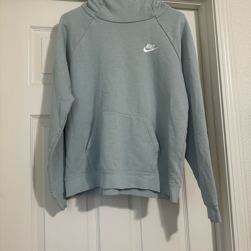 Nike Women's Light Gray Cowl Neck Sweater